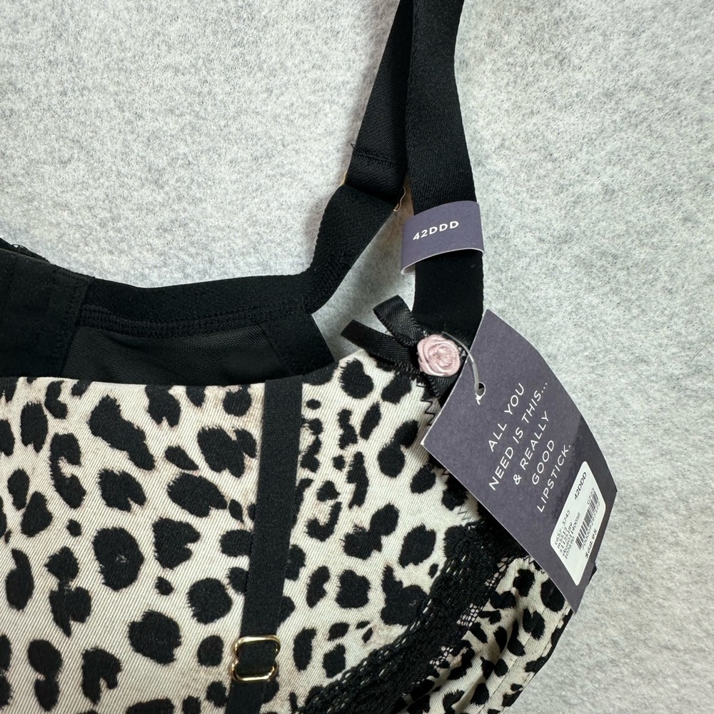 Cacique Longline Boost Balconette Bra Animal Birch Size 42DDD NEW NWT - Picture 6 of 7